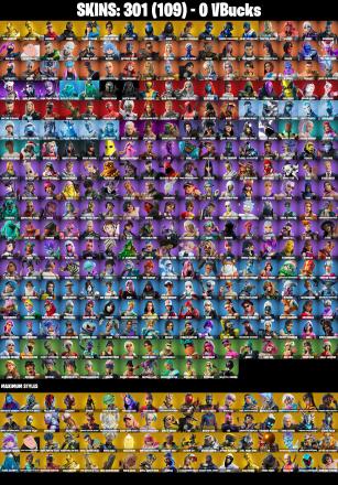 (PC/XBOX) 301 SKINS π₯ Renegade Raider π₯ Gold Brutus π₯ Gold Midas π₯ Prodigy π₯ Andre π₯ Cloud Striker π₯ Pitch Patroller π₯ Trilogy | PARENTAL CONTROLS β image 2
