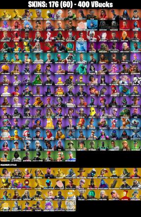 (PC/PSN/XBOX) 176 SKINS 💫 Renegade Raider ⚡️ Gold Brutus 💍 Gold Midas ⚡️ Lina Scorch 💍 Recon Champion ⚡️ Subzero Cryptic 💍 Snap | 400 V-Buck | PARENTAL CONTROLS — image 2