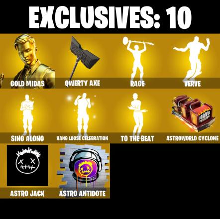 (PC/PSN/XBOX) 155 SKINS 💫 Gold Midas ⚡️ Zeus 💍 Snap ⚡️ Frostbite 💍 Gear Specialist Maya ⚡️ Ronin 💍 Malik ⚡️ Kymera | 1100 V-Buck | PARENTAL CONTROLS — image 1