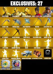 (PC/XBOX) 192 SKINS 🔥 Gold Midas 🔥 Gold Brutus 🔥 Gold Meowscles 🔥 Heron Stance Hero 🔥 Lina Scorch 🔥 The Imagined 🔥 700 V-Bucks PARENTAL CONTROLS — Fortnite account listing