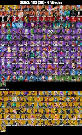 (PC/XBOX) 0 VB) 183 SKINS 🔥 Lina Scorch 🔥 Subzero Cryptic 🔥 Naruto Uzumaki 🔥 Optimus Prime 🔥 The Foundation 🔥 Malik 🔥 Paradigm (Reality-659) 🔥 Hades PARENTAL CONTROLS — image 2