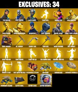 (PC/XBOX) OG STW ๐ฅ 295 SKINS ๐ฅ Renegade Raider ๐ฅ The Reaper ๐ฅ Master Chief ๐ฅ Blue Squire ๐ฅ Elite Agent ๐ฅ WORLD CUP ๐ฅ Gold Brutus ๐ฅ 500 V-Buc๐ฅ PARENTAL CONTROLS โ Fortnite account listing