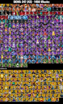 (PC) 247 SKINS 🔥 Rogue Spider Knight 🔥 FNCS Champion Seeker 🔥 Kelsier 🔥 Raz 🔥 Omegarok 🔥 Son Goku 🔥 Backlash 🔥 1450 VB | PARENTAL CONTROLS — image 2