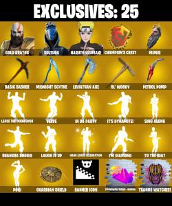 (PC) 247 SKINS 🔥 Renegade Raider 🔥 Gold Kratos 🔥 Sultura 🔥 Naruto Uzumaki 🔥 Hades 🔥 Torin 🔥 Peter Griffin 🔥 Fade 🔥 Predator 🔥 PARENTAL CONTROLS — Fortnite account listing