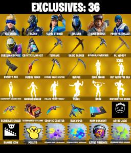 (PC/XBOX) 221 SKINS 🔥 Neo Versa 🔥 Trilogy 🔥 Cloud Striker 🔥 Sultura 🔥 Lina Scorch 🔥 Point Patroller 🔥 Subzero Cryptic 🔥 Joey 🔥 950 V-Bucks PARENTAL CONTROLS — Fortnite account listing