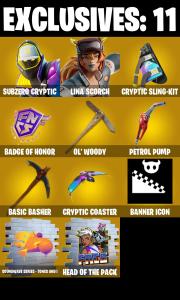 (PC/XBOX) 162 SKINS 🔥 Subzero Cryptic 🔥 Lina Scorch 🔥 The Imagined 🔥 The Origin 🔥 Kymera 🔥 Era 🔥 Son Goku 🔥 The Ageless 🔥 250 V-Bucks PARENTAL CONTROLS — Fortnite account listing