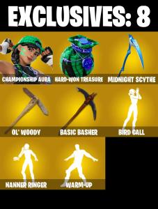 (PC/XBOX) 242 SKINS ๐ฅ Renegade Raider ๐ฅ Championship Aura ๐ฅ Zeus ๐ฅ Spectra Knight ๐ฅ The Ageless ๐ฅ Renzo the Destroyer ๐ฅ Era ๐ฅ Omegarok ๐ฅ 450 VB | PARENTAL CONTROLS โ Fortnite account listing