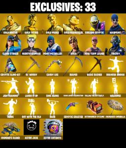 (PC/XBOX) OG STW 🔥 241 SKINS 🔥 Gold Brutus 🔥 Gold TNTina 🔥 Gold Midas 🔥 Gold Meowscles 🔥 Subzero Cryptic 🔥 Cloud Striker 🔥 350 V-Bucks🔥 PARENTAL CONTROLS — Fortnite account listing