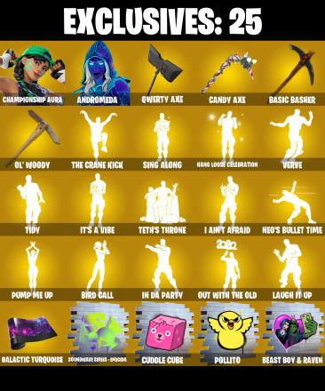 (PC) 211 SKINS 🔥 Aerial Assault Trooper 🔥 Championship Aura 🔥 Andromeda 🔥 Menace 🔥 Predator 🔥 Raz 🔥 Omegarok 🔥 Backlash 🔥 900 VB | PARENTAL CONTROLS — image 1