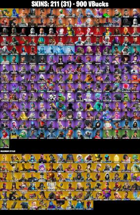 (PC) 211 SKINS 🔥 Aerial Assault Trooper 🔥 Championship Aura 🔥 Andromeda 🔥 Menace 🔥 Predator 🔥 Raz 🔥 Omegarok 🔥 Backlash 🔥 900 VB | PARENTAL CONTROLS — image 2