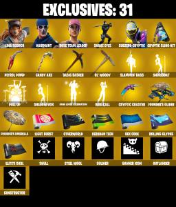 (PC/XBOX) OG STW 🔥 187 SKINS 🔥 Lina Scorch 🔥 Snake Eyes 🔥 Subzero Cryptic 🔥 Joey 🔥 Peter Griffin 🔥 Spectra Knight 🔥 Kymera 🔥 1500 V-Buc PARENTAL CONTROLS — Fortnite account listing