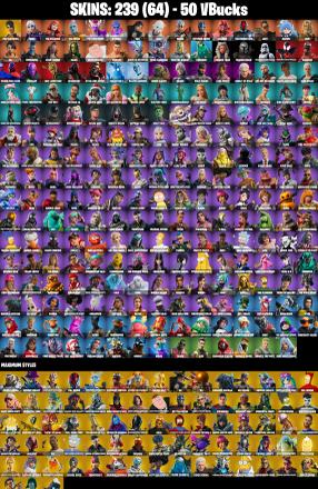 (PC/XBOX) 239 SKINS π₯ The Champion π₯ Torin π₯ The Imagined π₯ The Origin π₯ The Cube Queen π₯ Kymera π₯ Era π₯ Snap π₯ Ronin π₯ 50 V-Bucksπ₯ PARENTAL CONTROLS β image 2
