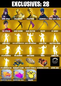 (PC/PSN) OG STW ๐ฅ 265 SKINS ๐ฅ Dark Skully ๐ฅ Gold Brutus ๐ฅ Gold Midas ๐ฅ Tiki Tackler ๐ฅ Peter Griffin ๐ฅ Raptor ๐ฅ Valeria ๐ฅ Zeus ๐ฅ 0 V-Bucks๐ฅ PARENTAL CONTROLS โ Fortnite account listing