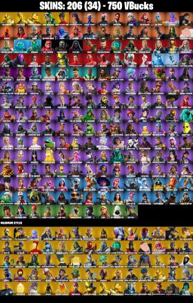 (PC/PSN) 206 SKINS 🔥 Gold Brutus 🔥 Gold Midas 🔥 Gold Meowscles 🔥 FNCS Renegade 🔥 Heron Stance Hero 🔥 Gear Specialist Maya 🔥 750 V-Bucks🔥 PARENTAL CONTROLS — image 5
