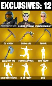 (PC/PSN) 213 SKINS 🔥 Master Chief (Matte Black) 🔥 Naruto Uzumaki 🔥 Striker Specialist 🔥 Mecha Cuddle Master 🔥 Galaxy Scout 🔥 1000 V-Buc🔥 PARENTAL CONTROLS — Fortnite account listing