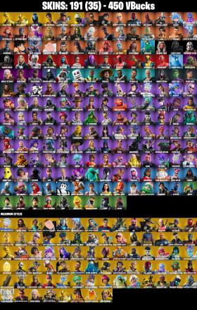 (PC/XBOX) 191 SKINS 🔥 Gold Midas 🔥 Gold Brutus 🔥 Sultura 🔥 The Champion 🔥 Lina Scorch 🔥 Subzero Cryptic 🔥 Joey 🔥 Era 🔥 450 V-Bucks PARENTAL CONTROLS — image 2