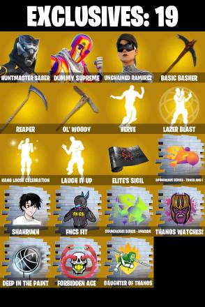 (PC/PSN) 218 SKINS π₯ Renegade Raider π₯ Huntmaster Saber π₯ Dummy Supreme π₯ Unchained Ramirez π₯ Spire Assassin π₯ The Foundation π₯ 400 V-Bucπ₯ PARENTAL CONTROLS β image 1