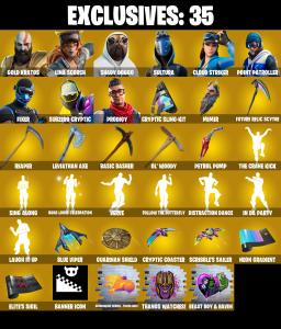 (PC/XBOX) 384 SKINS 🔥 Master Chief 🔥 Gold Kratos 🔥 Lina Scorch 🔥 Shady Doggo 🔥 Sultura 🔥 Cloud Striker 🔥 Point Patroller 🔥 400 VB | PARENTAL CONTROLS — Fortnite account listing