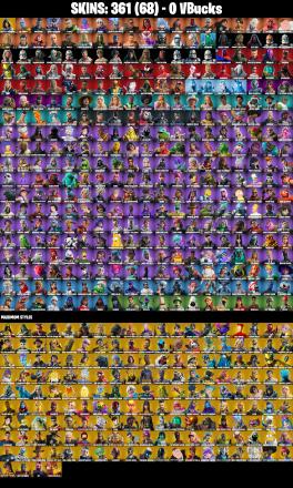 (PC/PSN) 361 SKINS π₯ Renegade Raider π₯ FNCS 3:1 Champion π₯ The Origin π₯ Omegarok π₯ Spire Assassin π₯ Twyn π₯ Kymera π₯ Torin | PARENTAL CONTROLS β image 2