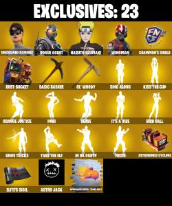 (PC/PSN) 233 SKINS 🔥 Unchained Ramirez 🔥 Rogue Agent 🔥 Naruto Uzumaki 🔥 Wingman 🔥 Predator 🔥 Menace 🔥 Galaxy Scout 🔥 Raz 🔥 300 VB | PARENTAL CONTROLS — Fortnite account listing