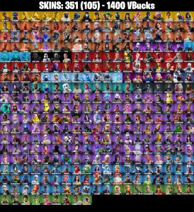 (PC/XBOX) 1400 VB) 351 SKINS 🔥 TRAVIS SCOTT 🔥 ASTRO JACK 🔥 GOLD MIDAS 🔥 GOLD MEOWSCLES 🔥 GOLD BRUTUS 🔥 GOLD TNTINA 🔥 SHADY DOGG | PARENTAL CONTROLS — Fortnite account listing