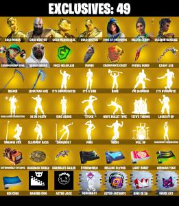 (PC/PSN/XBOX) 343 SKINS 🍒 Gold Midas 🍒 Gold Kratos 🍒 Gold Meowscles 🍒 Gold Brutus 🍒 FNCS 3:1 Champion 🍒 Major Glory 🍒 100 V-Buck PARENTAL CONTROL — Fortnite account listing