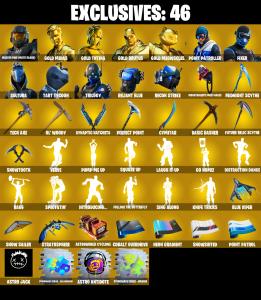 (PC/PSN/XBOX) 218 SKINS 🍒 Master Chief (Matte Black) 🍒 Gold Midas 🍒 Gold TNTina 🍒 Gold Brutus 🍒 Gold Meowscles 🍒 Point Patroller 🍒 0 V-Buck PARENTAL CONTROL — Fortnite account listing