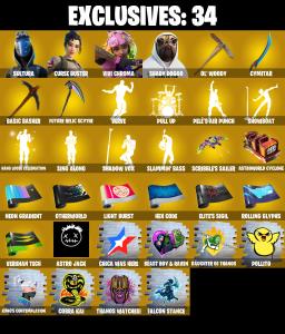 (PC/PSN/XBOX) 215 SKINS ๐ Sultura ๐ Curse Buster ๐ Vivi Chroma ๐ Shady Doggo ๐ Eternal Knight ๐ Raz ๐ Torin ๐ Backlash ๐ Alli ๐ 700 V-Buck PARENTAL CONTROL โ Fortnite account listing
