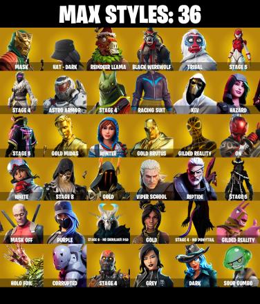 (PC/PSN/XBOX) OG STW / 135 SKINS / Gold Midas 🎰 Gold Brutus 🎰 A.I.M. 🎰 The Foundation 🎰 Rox 🎰 Ronin 🎰 Menace 🎰 Drift 🎰 Calamity 🎰 150 V-Buck PARENTAL CONTROL — image 3