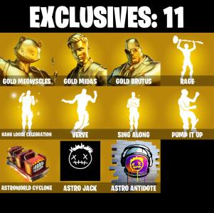 (PC/PSN/XBOX) 143 SKINS / Master Chief ๐ฐ Gold Meowscles ๐ฐ Gold Midas ๐ฐ Gold Brutus ๐ฐ The Foundation ๐ฐ Rox ๐ฐ Ronin ๐ฐ 50 V-Buck PARENTAL CONTROL โ Fortnite account listing