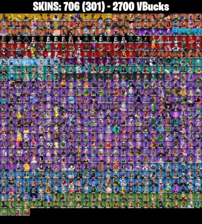 (PC/PSN/XBOX) 706 SKINS π Renegade Raider π Master Chief (Matte Black) π Gold Midas π Gold Meowscles π Gold Kratos π 2700 V-Bucks PARENTAL CONTROL β image 2