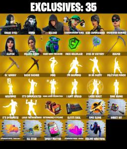 (PC/PSN/XBOX) 244 SKINS 🍒 Snake Eyes 🍒 Grind 🍒 Kelsier 🍒 Championship Aura 🍒 Keri Commander 🍒 Unchained Ramirez 🍒 Clutch 🍒 100 V-Buck PARENTAL CONTROL — Fortnite account listing