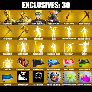 (PC/PSN/XBOX) 306 SKINS 🍒 Gold Midas 🍒 Gold Brutus 🍒 Naruto Uzumaki 🍒 Major Lazer 🍒 Lynx 🍒 Predator 🍒 Paradigm (Reality-659) 🍒 150 V-Bucks PARENTAL CONTROL — Fortnite account listing