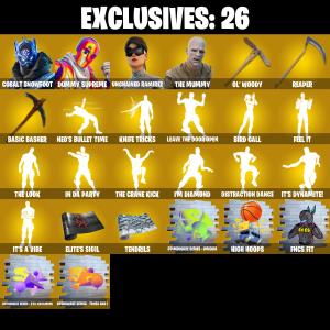(PC/PSN/XBOX) 436 SKINS 🍒 Renegade Raider 🍒 Cobalt Snowfoot 🍒 Dummy Supreme 🍒 Unchained Ramirez 🍒 The Mummy 🍒 Ark 🍒 John Wick 🍒 1350 V-Bucks PARENTAL CONTROL — Fortnite account listing