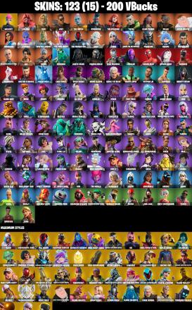 (PC/PSN/XBOX) 123 SKINS / Wildcat 🎰 Championship Aura 🎰 Raz 🎰 Torin 🎰 The Imagined 🎰 Zeus 🎰 Paradigm (Reality-659) 🎰 200 V-Buck PARENTAL CONTROL — image 2