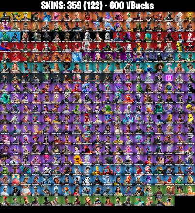 (PC/PSN/XBOX) 359 SKINS π Renegade Raider π Snake Eyes π Championship Aura π Naruto Uzumaki π Era π Zero π Cuddle Team Leader π 600 V-Bucks PARENTAL CONTROL β image 2