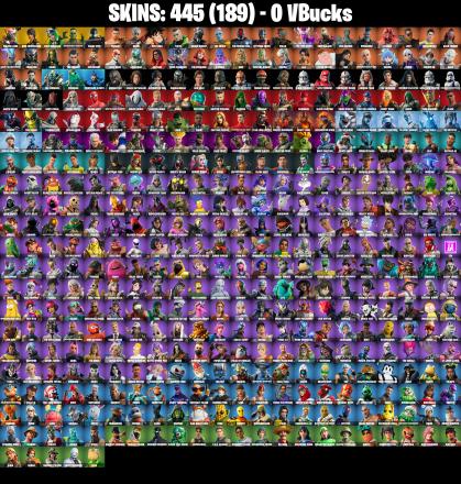 (PC/PSN/XBOX) 445 SKINS π Master Chief π Major Lazer π Keri Commander π FNCS Renegade π Frankenstein's Monster π Snake Eyes π 0 V-Bucks PARENTAL CONTROL β image 2