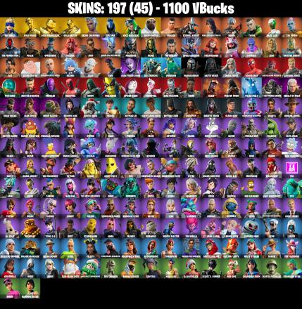 (PC/PSN/XBOX) 197 SKINS / Neo Versa 🎰 Gold Midas 🎰 Gold Meowscles 🎰 Gold Brutus 🎰 Recon Champion 🎰 Sultura 🎰 FNCS Renegade 🎰 1100 V-Bucks PARENTAL CONTROL — image 2