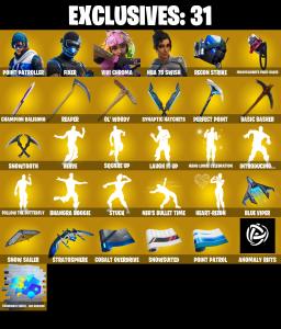 (PC/PSN/XBOX) 238 SKINS 🍒 Point Patroller 🍒 Fixer 🍒 Vivi Chroma 🍒 NBA 75 Swish 🍒 Eternal Knight 🍒 Raz 🍒 Torin 🍒 The Imagined 🍒 200 V-Buck PARENTAL CONTROL — Fortnite account listing