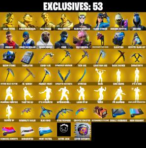 (PC/PSN/XBOX) 219 SKINS 🍒 Gold TNTina 🍒 Gold Meowscles 🍒 Gold Midas 🍒 Gold Brutus 🍒 Naruto Uzumaki 🍒 Cloud Striker 🍒 1100 V-Buck PARENTAL CONTROL — Fortnite account listing