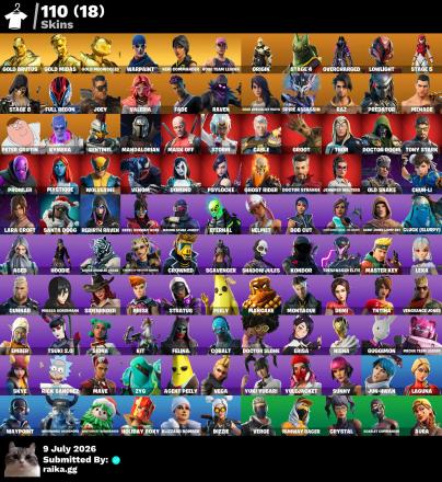 [PC/PSN/XBOX] | 110 Skins | OG STW | Leviathan Axe | Gold Brutus | Gold Midas | Gold Meowscles | Warpaint | Keri Commander | ORIGIN | STAGE 4 | O4G — image 1