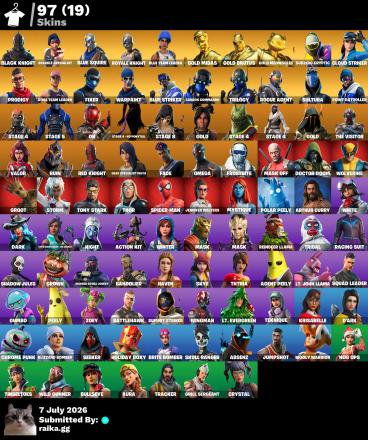 [PC/PSN/XBOX] | 97 Skins | OG STW | Black Knight | Sparkle Specialist | Floss | Blue Squire | Royale Knight | Blue Team Leader | Gold Midas | O4G — image 1
