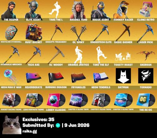 [PC/PSN/XBOX] | 156 Skins | The Reaper | Elite Agent | Take The L | Rogue Agent | Fancy Peter Griffin (No Hat) | Ascension Nezumi | O4G — image 5