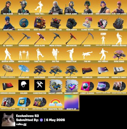 [PC/PSN/XBOX] | 4700 V-Bucks | 75 Skins | OG STW | The Reaper | Elite Agent | Take The L | Freestylin' | Havoc | Rogue Agent | Trailblazer | Sub Commander | O4G — image 5