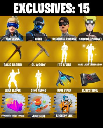 💫🔥 EXCLUSIVE OFFER 🔥💫 212 SKINS ✨ Renegade Raider ✨ Neo Versa ✨ Fixer ✨ Unchained Ramirez ✨ Naruto Uzumaki ✨ Dynamo Dancer ✨ Spire Assassin ✨ The Foundation 💨 — image 1