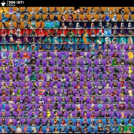 (PC PSN XBOX) 306 skins | Renegade Raider | Gold Midas | Kymera | Sentinel | Omegarok | Ragnarok | A.I.M. | Carbide | The Foundation | Raptor | Chomp Sr. / RYU — image 1