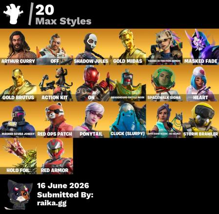 [PC/XBOX] 86 skins | Leviathan Axe | Gold Midas | Gold Brutus | Tart Tycoon | Gear Specialist Maya | Menace | Malik | Predator | Eternal Knight | Ronin | 250 VB — image 5