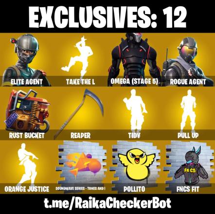 PSN/XBOX/PC π 122 skins
Elite Agent βοΈ Take The L βοΈTidy Pull Up Omega (stage 5) βοΈ Rogue Agent βοΈ Paradigm (Reality-659) βοΈ The Imagined βοΈ Drift βοΈ Dark Voyager
VB: 1850 βοΈ β image 1