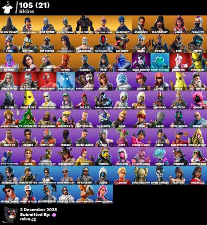 [PC//XBOX]  105 skins | OG STW | Black Knight | Sparkle Specialist | Blue Squire | Royale Knight | Omega (stage 5) | John Wick | Blackheart | Valor | Catalyst | 150 VB — image 6