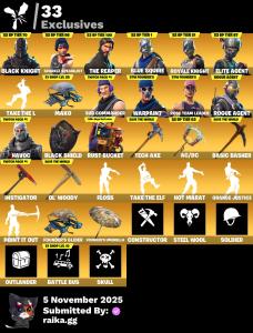 [PC/PSN/XBOX] 142 skins | OG STW | Black Knight | Sparkle Specialist | The Reaper | Blue Squire | Royale Knight | Elite Agent | Sub Commander | Rogue Agent | Havoc | 750 VB — Fortnite account listing